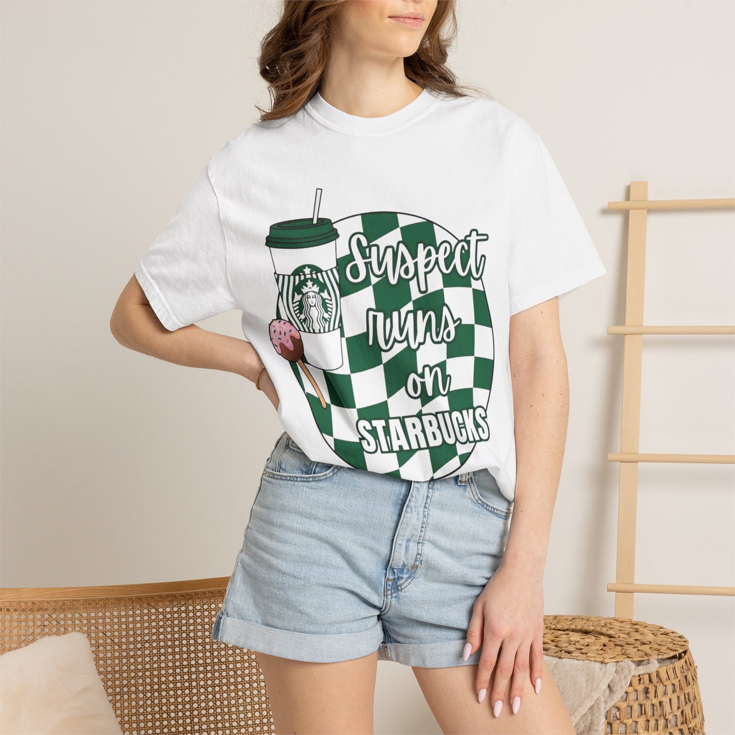 Suspect Turns On Starbucks T-Shirt — Coffee Lover Graphic Tee