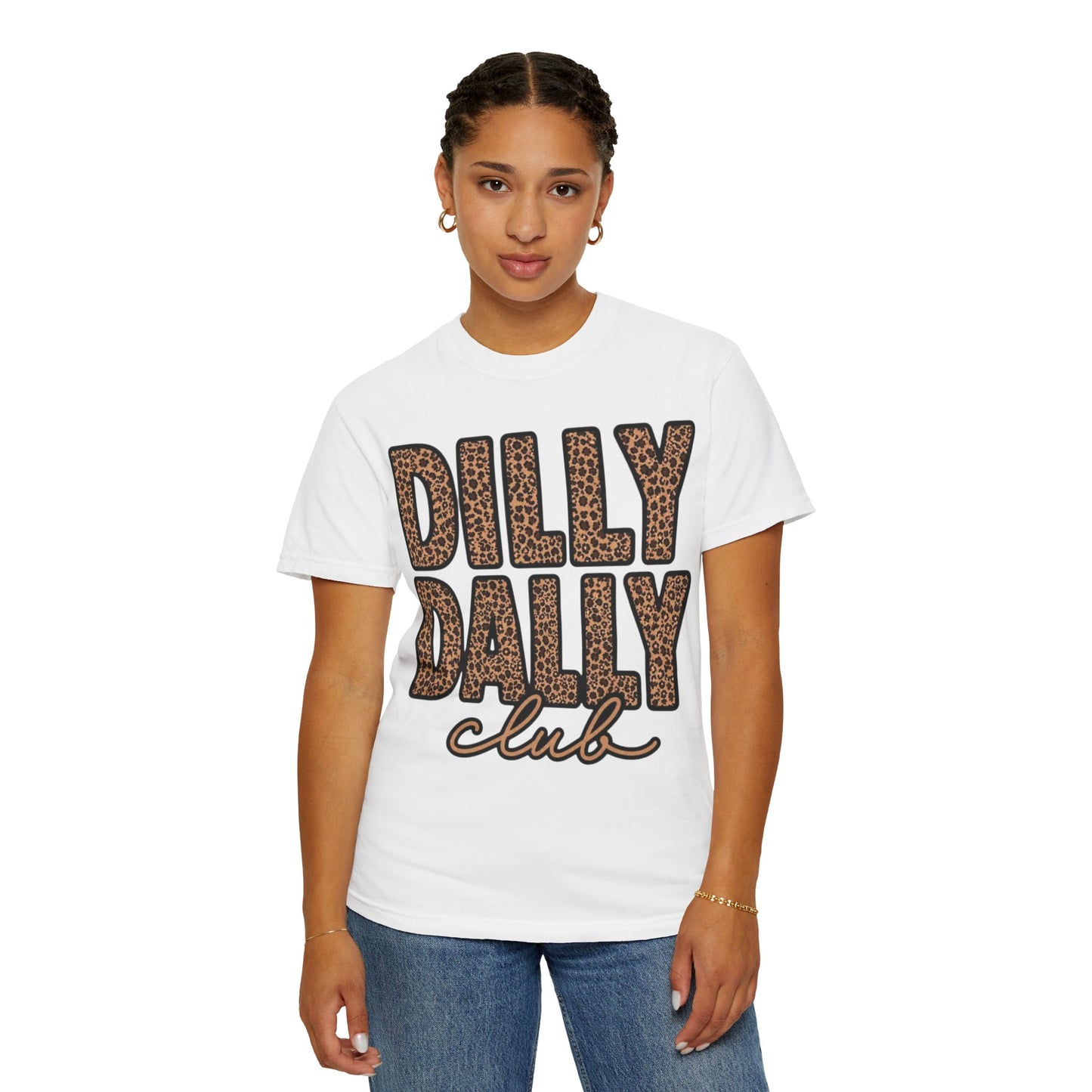 Dilly Dally Club Leopard Print T-Shirt