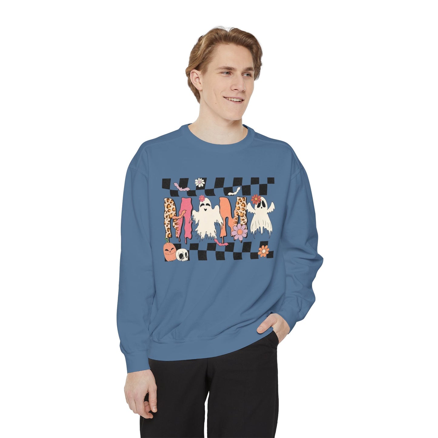 Checkerboard Cats Sweatshirt — Cute Cat Pattern Pullover
