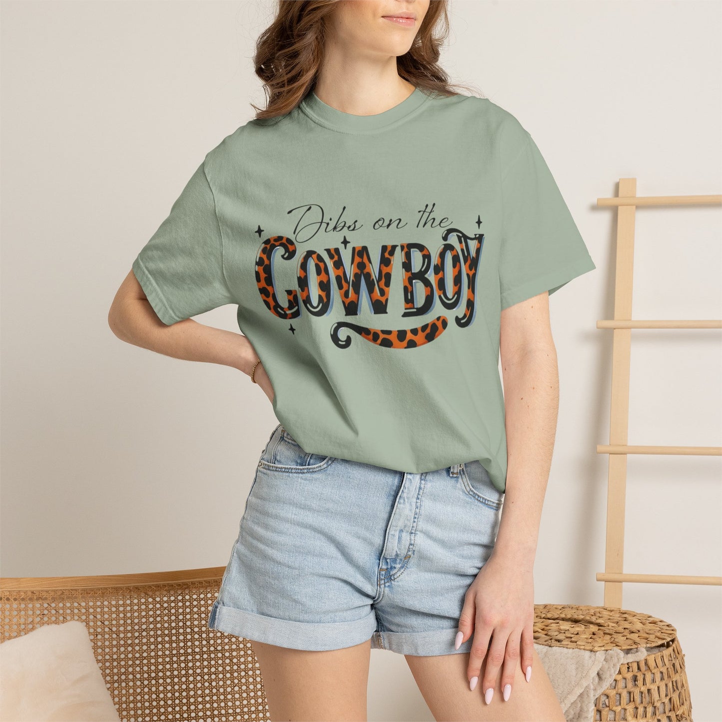 Dibs On The Cowboy Leopard Print T-Shirt