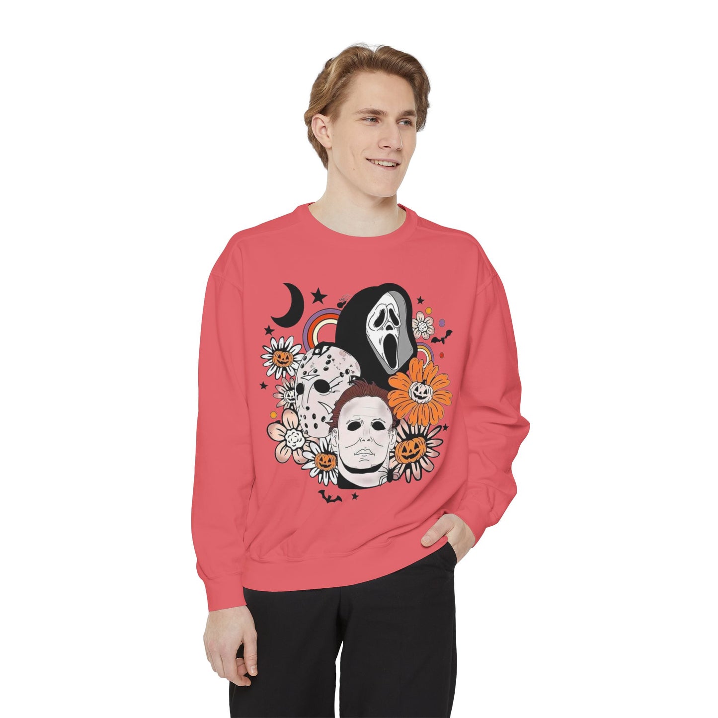 Horror Icons Floral Sweatshirt