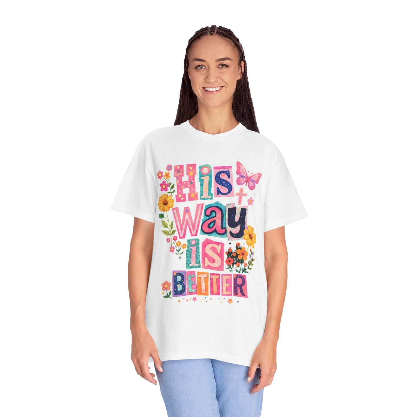 This Way Is Better Floral Graphic T-Shirt