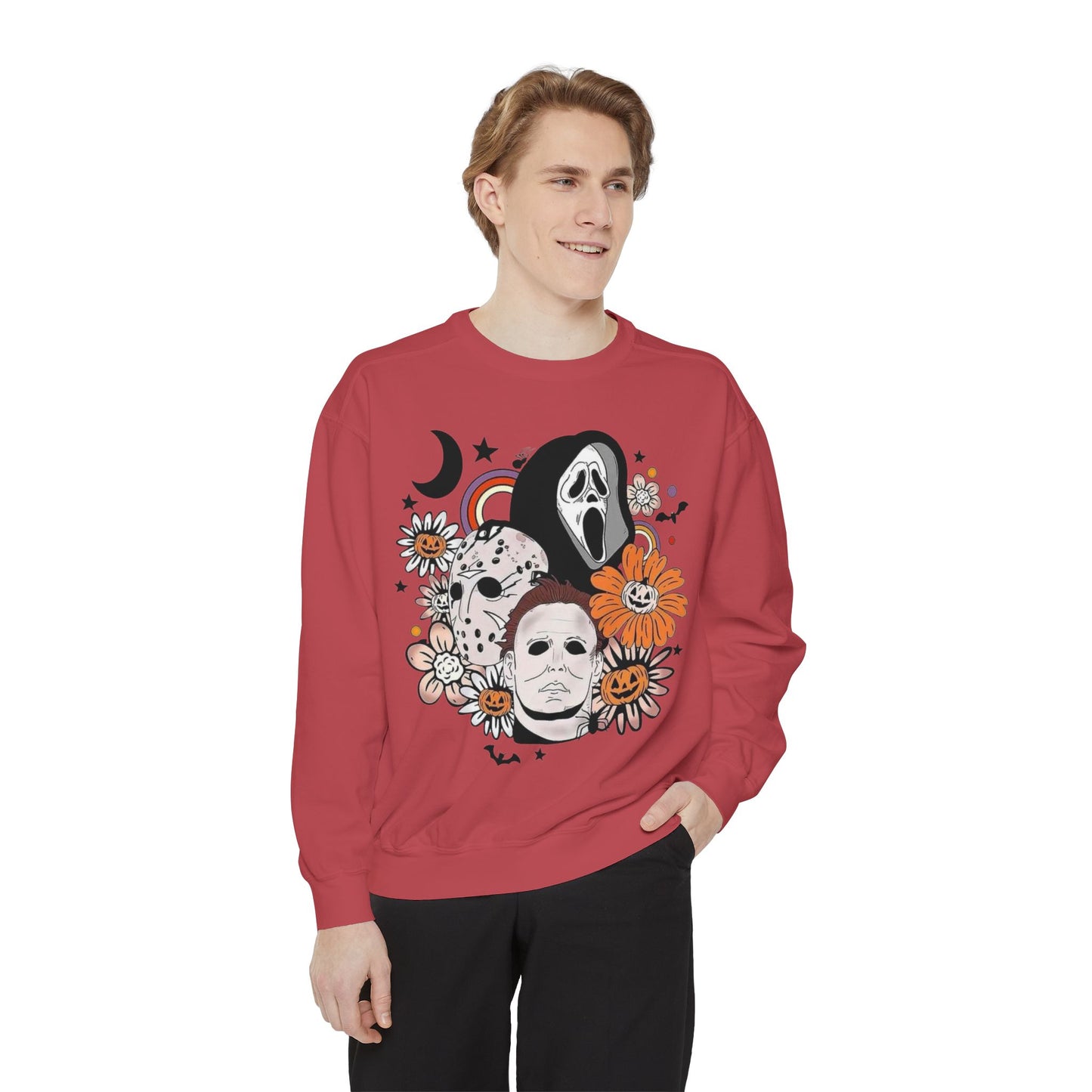 Horror Icons Floral Sweatshirt