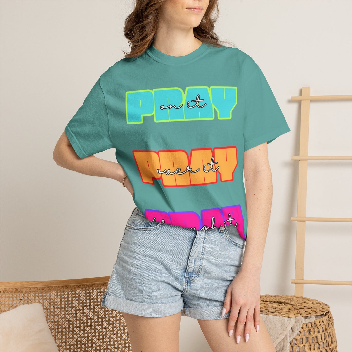 Play On It, Push It, Through It T-Shirt — Motivational Retro Graphic Tee
