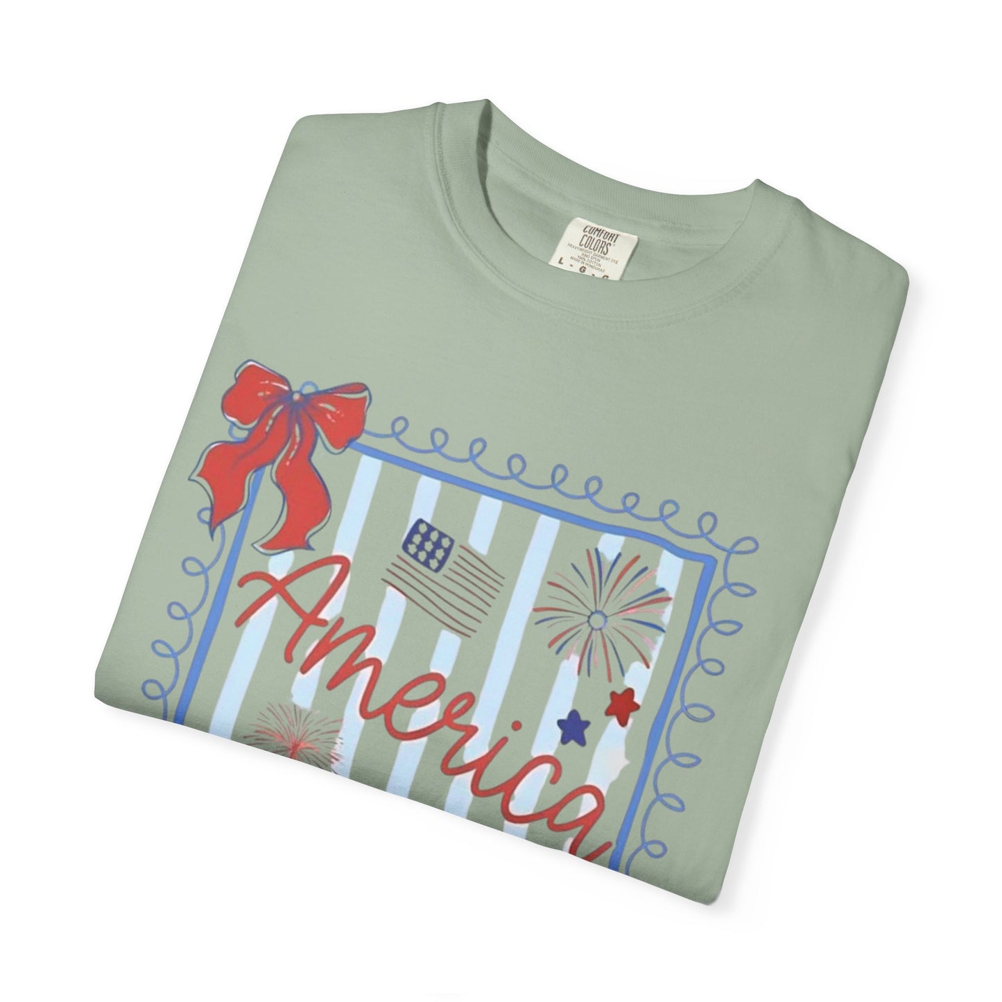America 1776 Patriotic T-Shirt — Red White & Blue Fourth of July Tee