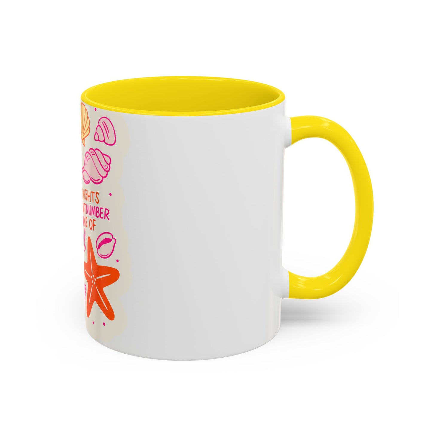 Inspirational Beach Coffee Mug — “God’s Thoughts for You Outnumber the Grains of Sand”