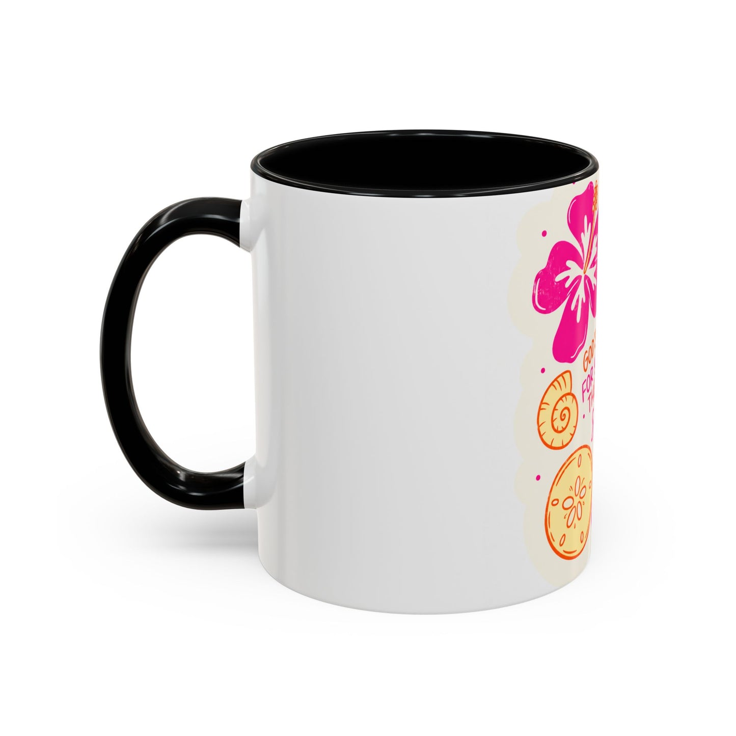 Inspirational Beach Coffee Mug — “God’s Thoughts for You Outnumber the Grains of Sand”