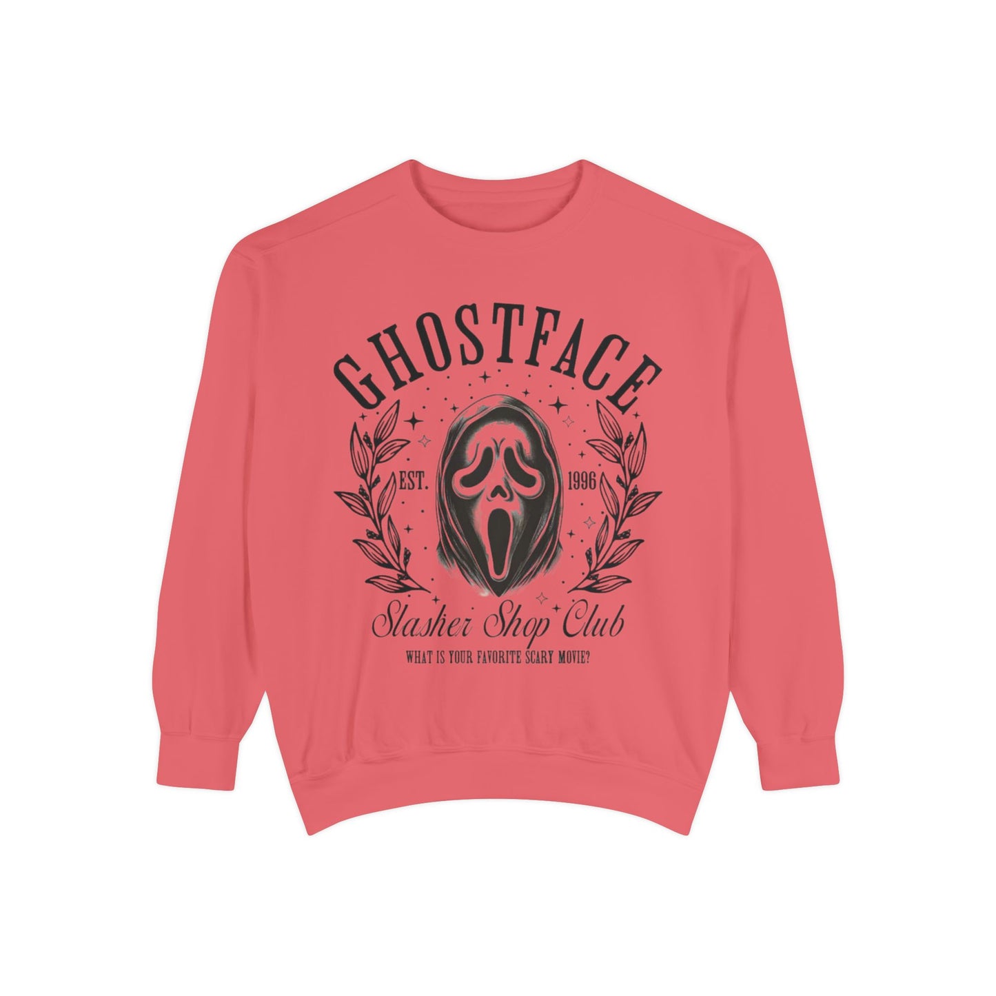 Ghostface Slasher Show Club Sweatshirt — Retro Horror Mask Crewneck