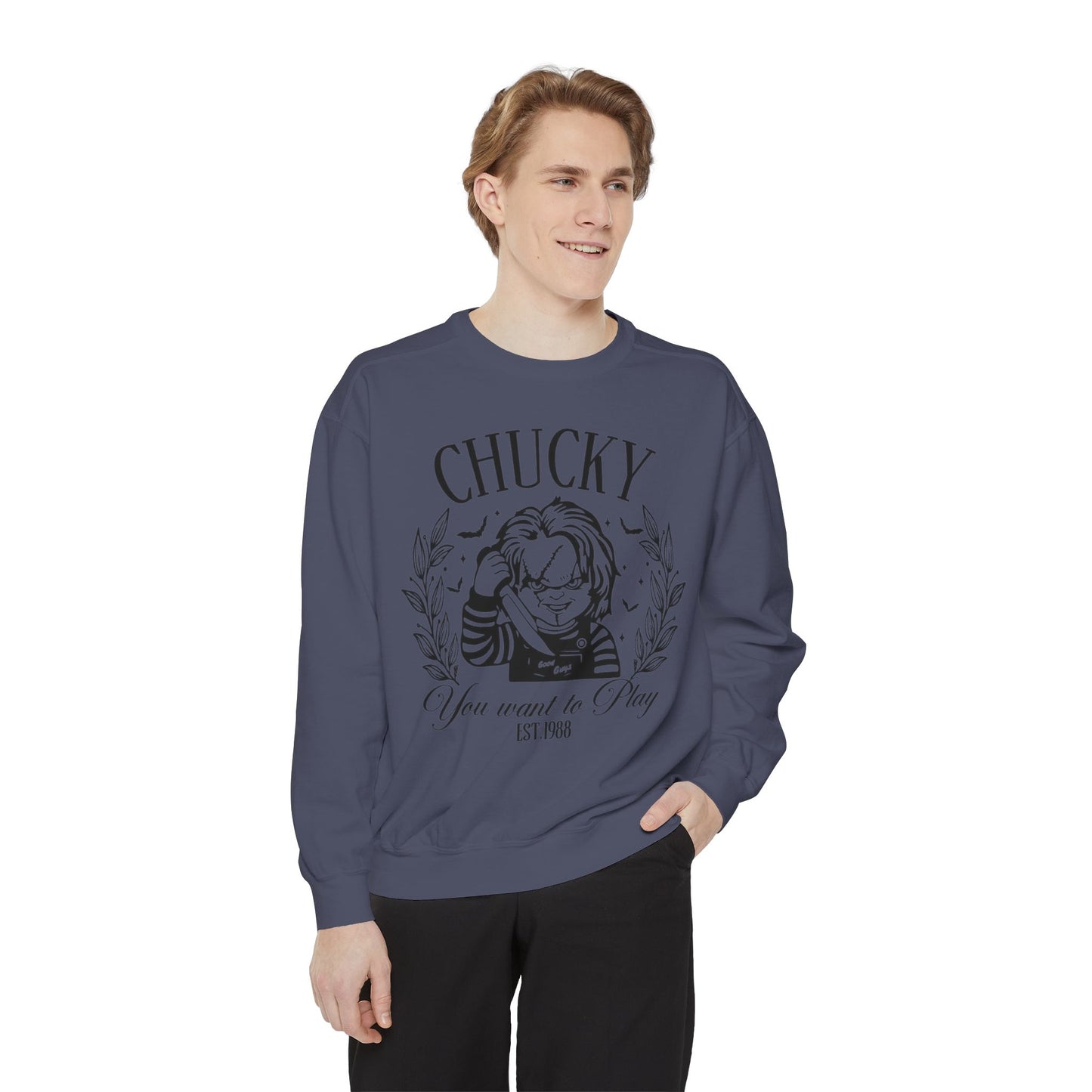 Chucky "You Want to Play" Graphic Sweatshirt
