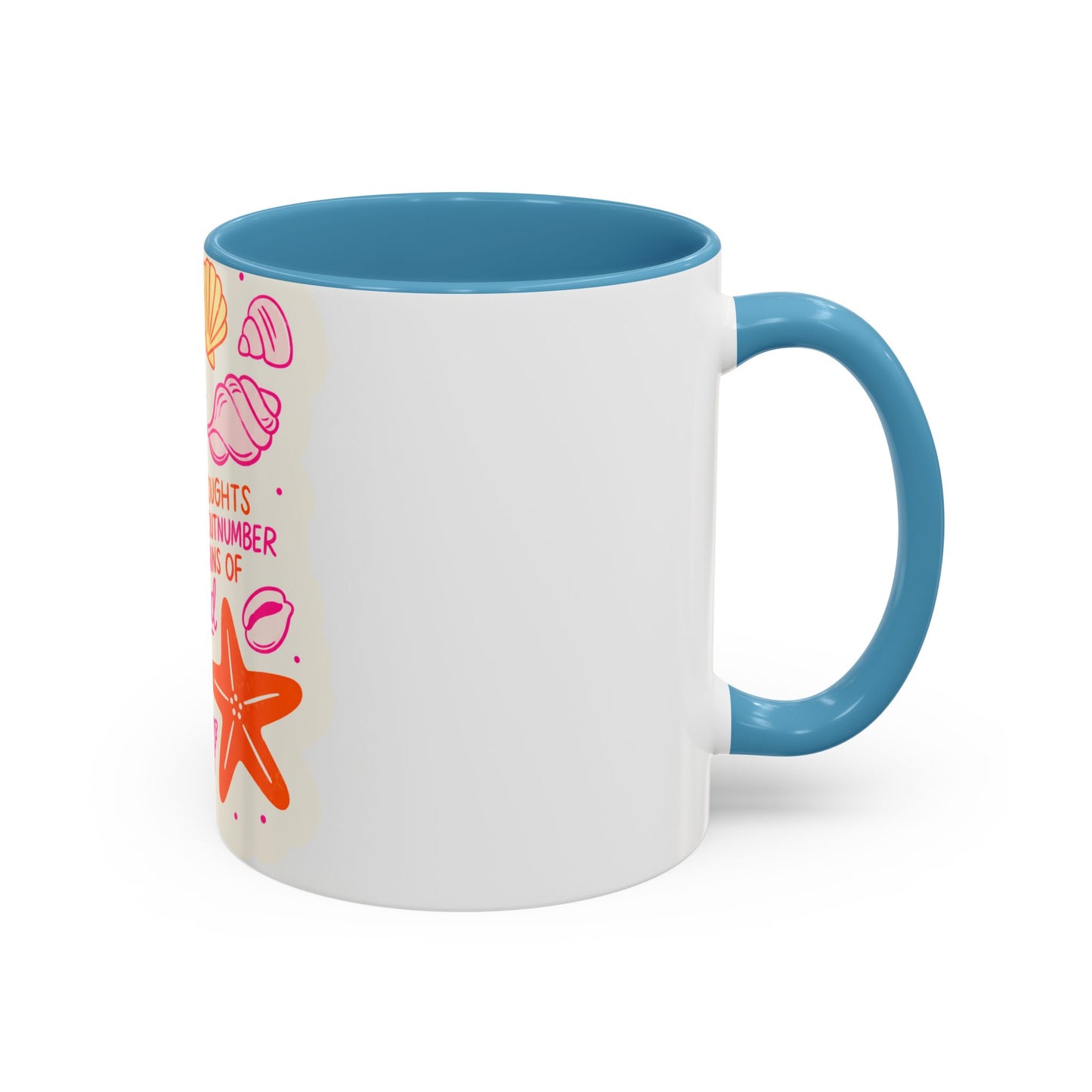 Inspirational Beach Coffee Mug — “God’s Thoughts for You Outnumber the Grains of Sand”