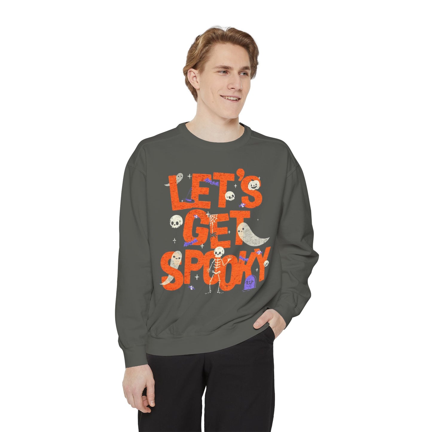 Let's Get Spooky Sweatshirt — Halloween Graphic Crewneck