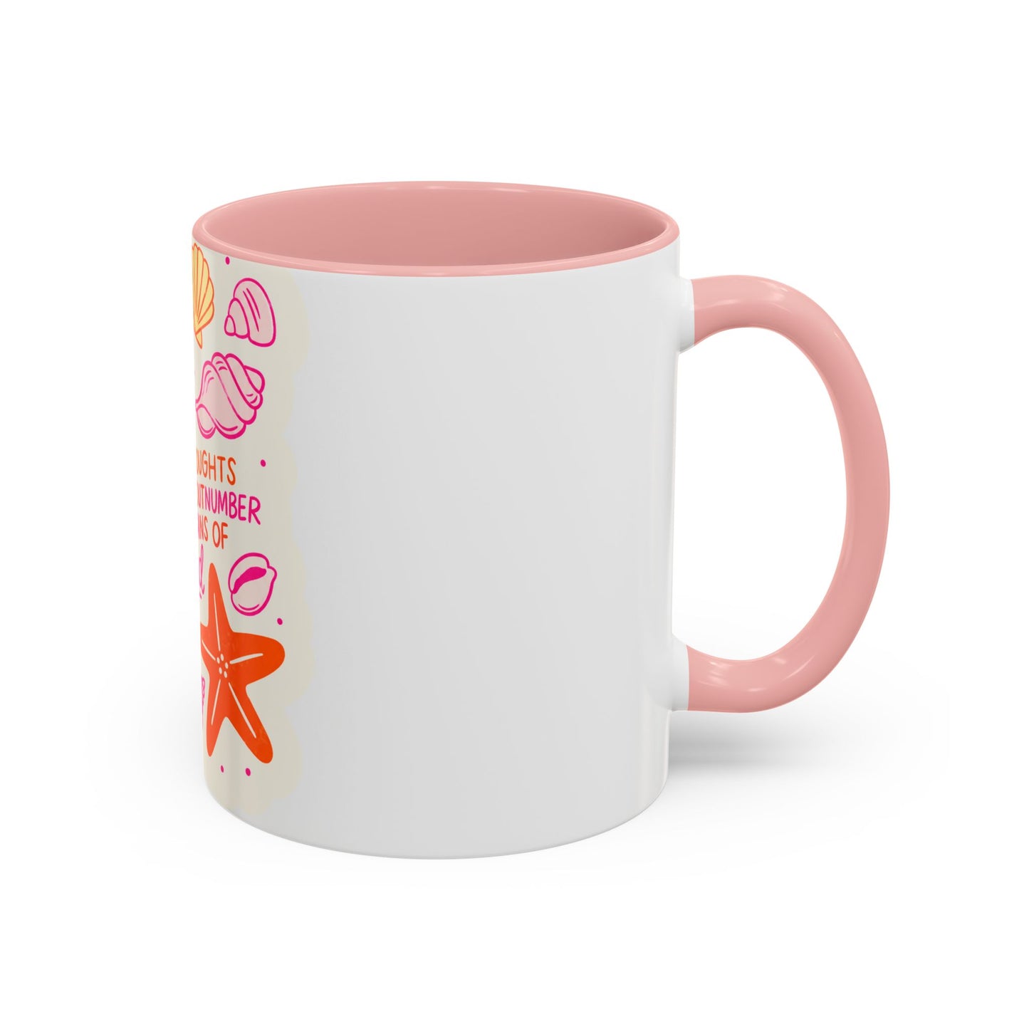 Inspirational Beach Coffee Mug — “God’s Thoughts for You Outnumber the Grains of Sand”