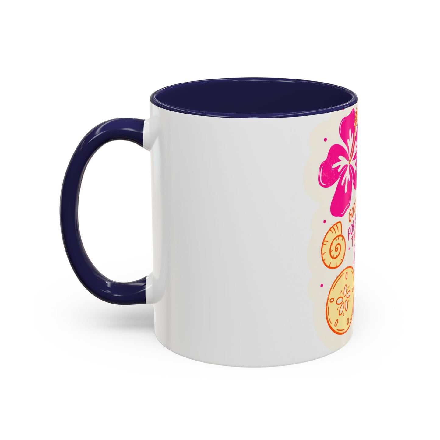 Inspirational Beach Coffee Mug — “God’s Thoughts for You Outnumber the Grains of Sand”