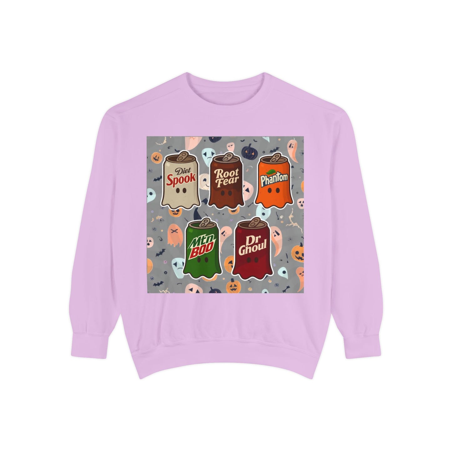 Halloween Candy Ghost Sweatshirt — Vintage Trick-or-Treat Candy Bar Design