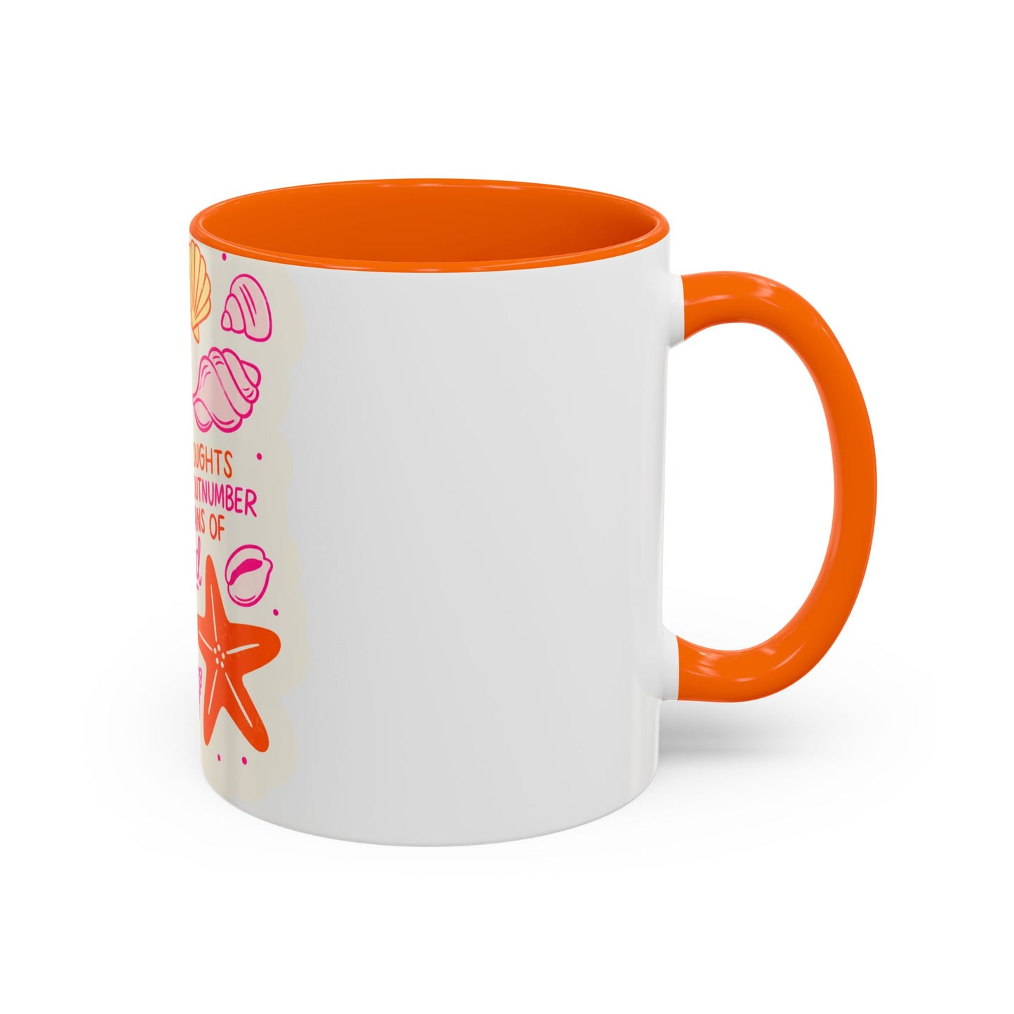 Inspirational Beach Coffee Mug — “God’s Thoughts for You Outnumber the Grains of Sand”