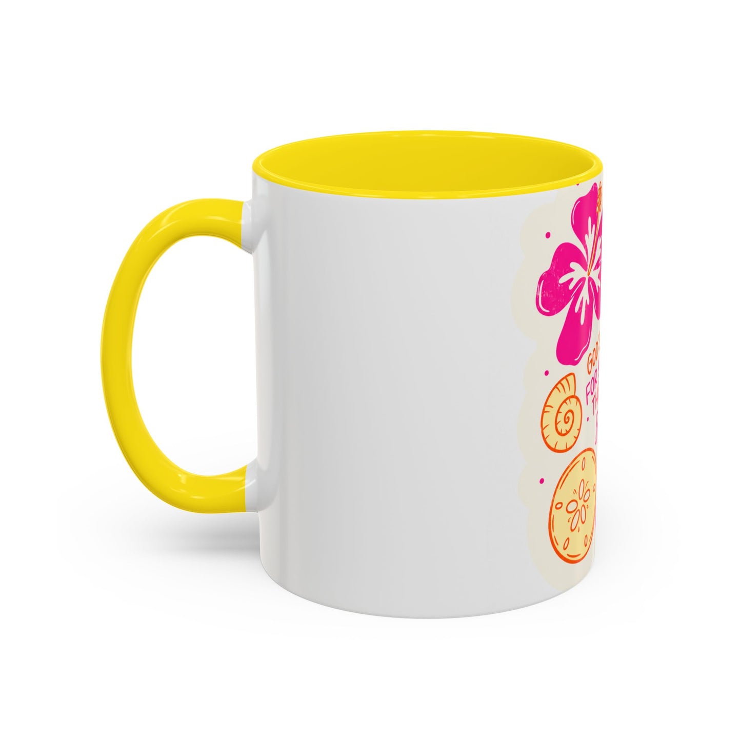 Inspirational Beach Coffee Mug — “God’s Thoughts for You Outnumber the Grains of Sand”