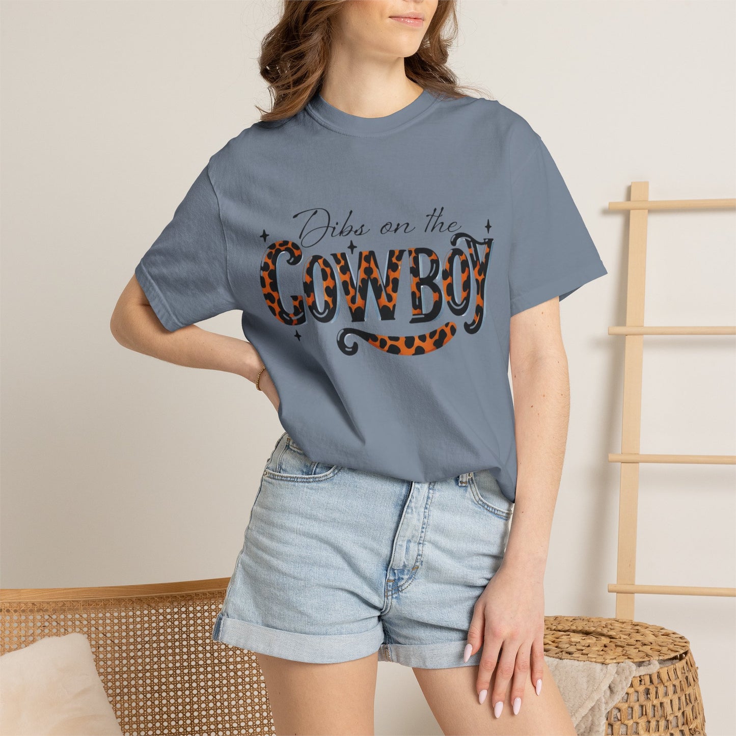 Dibs On The Cowboy Leopard Print T-Shirt