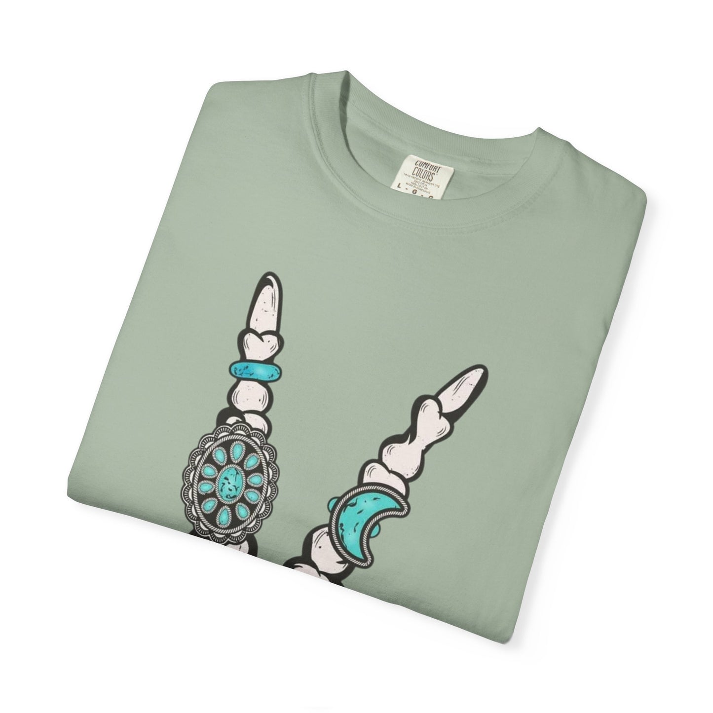 Skeleton Hand Rock 'n' Flower T-Shirt