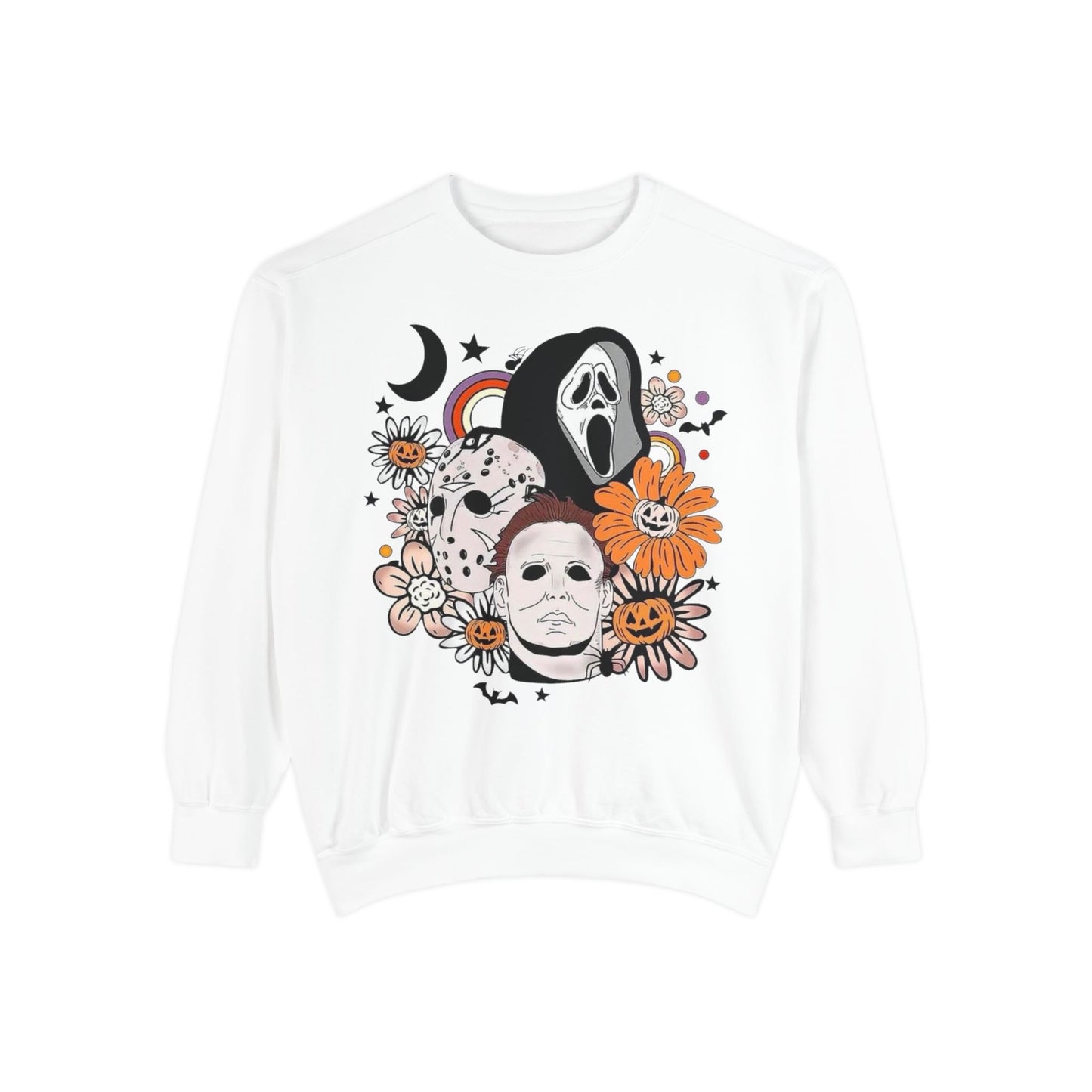 Horror Icons Floral Sweatshirt