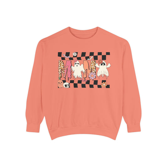 Checkerboard Cats Sweatshirt — Cute Cat Pattern Pullover